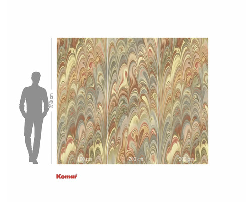 Fototapete mit Marmoroptik und Größenangaben