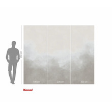 Komar Fototapete mit abstraktem Muster und Größenangaben