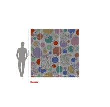 Komar Fototapete mit Toy Story Motiven und bunten Punkten