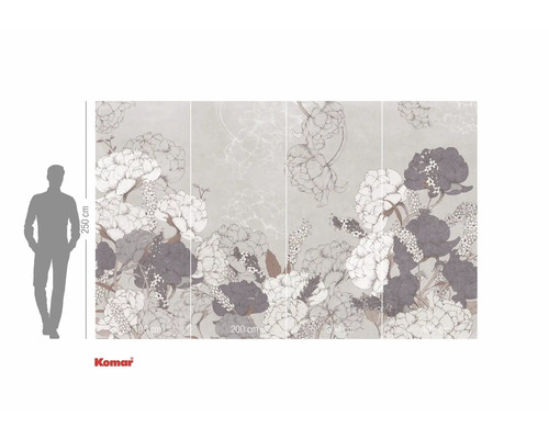 Wandbild mit Blumenmuster für die Wandgestaltung