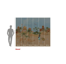 Komar Fototapete mit Wüstenmotiv, Palmen, Kamelen, Prinzessin Jasmin und Tiger