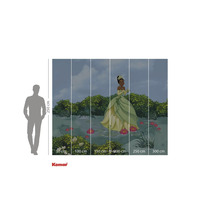 Fototapete mit einer Szene aus dem Film Küss den Frosch und Größenangaben