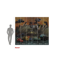 Fototapete mit Cars- und Dinosaurier-Motiv für Kinderzimmer