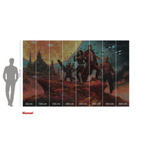 Fototapete mit Guardians of the Galaxy Motiv und Größenangaben