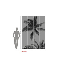 Fototapete mit Palmenmotiv und Höhenangabe