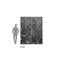 Komar Fototapete mit Blumenmuster und Größenangaben