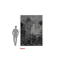 Komar Fototapete mit Dinosauriern, Wasserfall und Palmen