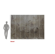 Fototapete mit Pflanzen- und Insektenmotiven zur Wandgestaltung