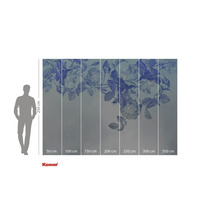 Komar Fototapete mit Blumendesign und Maßangaben