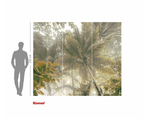 Fototapete mit Dschungelmotiv und Palmen