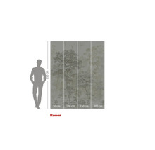 Fototapete mit Baummotiv und Größenangaben