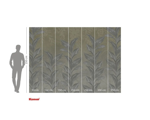 Fototapete mit Blätter Design und Breitenangaben