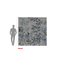 Komar Fototapete mit Blumenmuster und Maßangaben