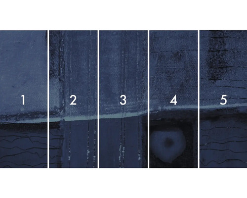 Farbtondarstellung mit verschiedenen Farbaufträgen