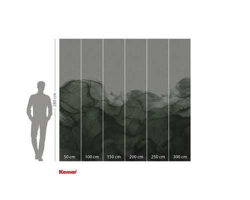 Komar Fototapete mit fließendem Muster, Abmessungen 280 mal 300 Zentimeter