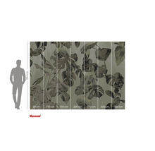 Komar Fototapete mit Pflanzenmotiven und Größenangaben.