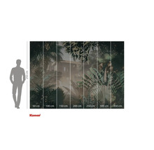 Fototapete mit Dschungelmotiv und Größenangaben