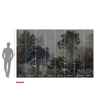 Fototapete mit Waldmotiv und Größenangaben