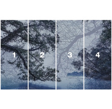 Vierteilige Wald Fototapete