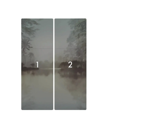 Fototapete mit Landschaftsmotiv und See