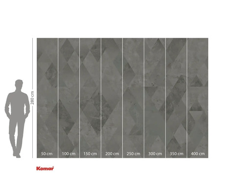 Komar Logo. Fototapete mit geometrischem Muster, 280 x 400 cm.
