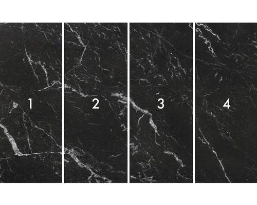 Vierteilige Fototapete mit Marmoroptik