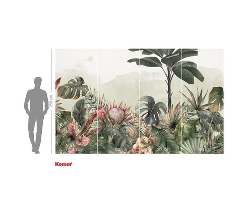 Fototapete mit Dschungel Motiv und tropischen Pflanzen