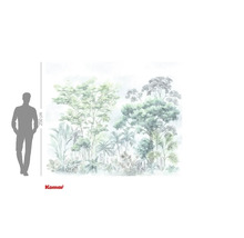 Komar Fototapete mit Dschungelmotiv und Größenangabe