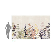 Fototapete mit Pflanzenmotiven und Größenangaben