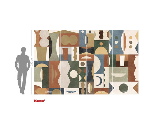 Fototapete mit abstraktem geometrischem Muster