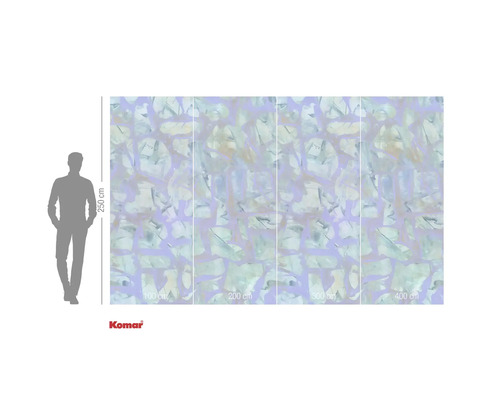 Komar Fototapete mit abstraktem Muster, 250 cm hoch und 400 cm breit