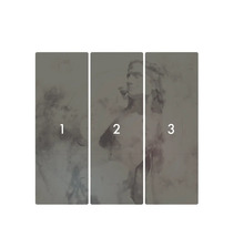 Dreiteiliges Wandbild mit einer Frau