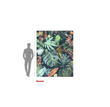 Fototapete mit Pflanzenmotiven und Größenangaben