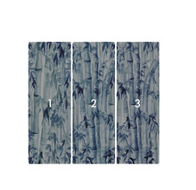 Dreiteilige Fototapete mit Bambusmuster