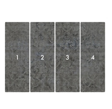 Vierteilige Fototapete mit abstraktem Muster.