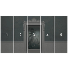 Mehrteiliges Wandbild mit klassischem Motiv für die Inneneinrichtung