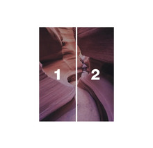 Türposter mit Felsformation Motiv, zweiteilig