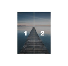 Fototapete mit Seebrückenmotiv, bestehend aus zwei Teilen
