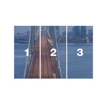 Dreiteiliges Brückenbild aufgeteilt in drei Segmente.