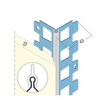Eckprofil mit Maßen für den Innenausbau