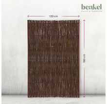 Sichtschutzzaun aus Weide, 120 cm breit und 180 cm hoch
