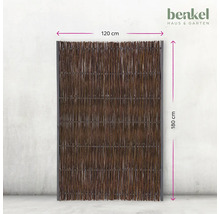 Weidenzaun als Sichtschutz, 120 cm breit und 180 cm hoch