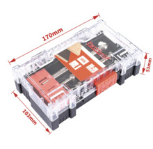 Pattfield Bohrerset in transparenter Kunststoffbox mit Größenangaben