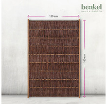 Sichtschutzwand aus Weide, 120 cm breit und 180 cm hoch