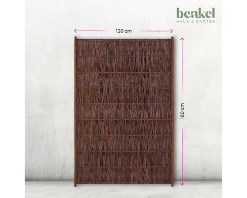 Sichtschutzzaun aus Weide, 120 x 180 cm