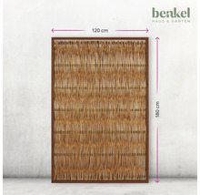 Raumteiler aus Weide mit Holzrahmen, Abmessungen 120 cm x 180 cm