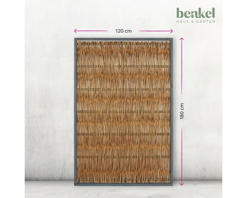 Dekorativer Weidenzaun mit den Maßen 120 cm x 180 cm