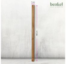 Holzpfosten mit den Maßen 185 cm x 7 cm für den Garten