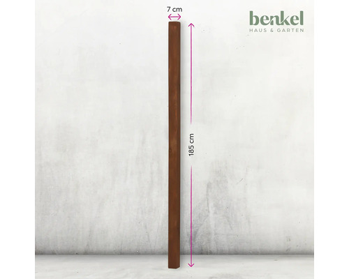Holzpfosten, 185 cm lang und 7 cm breit
