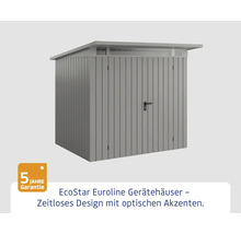 Metall Gerätehaus mit Tür und Dach